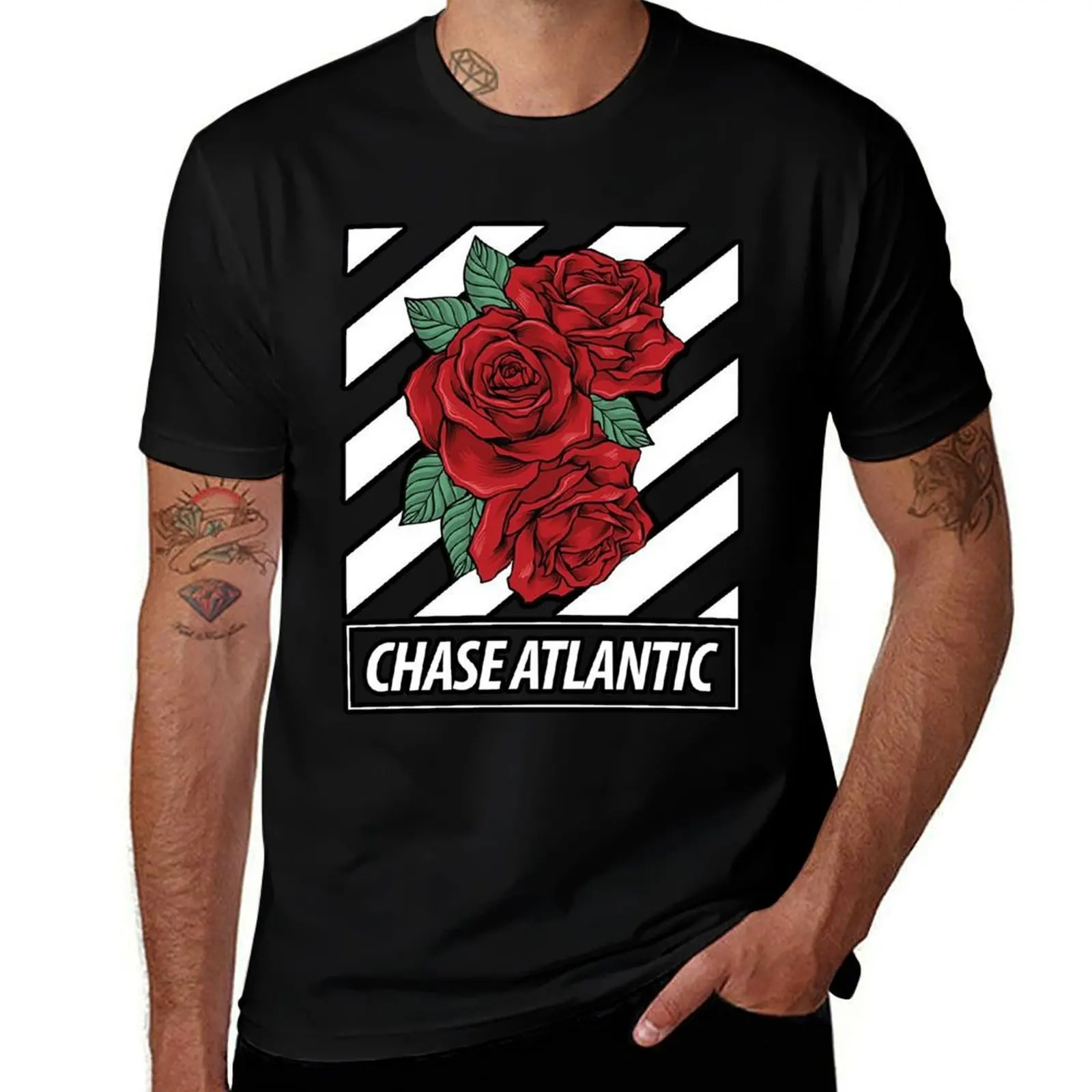 Music Vintage Retro Chase Atlantic Gifts For Music Fans T-Shirt Basic Plain Short Sleeve Crew Neck Tee T-Shirt
