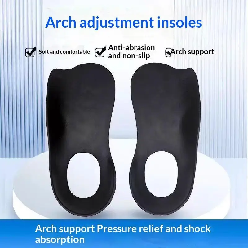 2 Pair Orthotic Insoles For Flat Feet O-Shaped Legs And Plantar Fasciitis - Unisex Arch Support Shoe Inserts