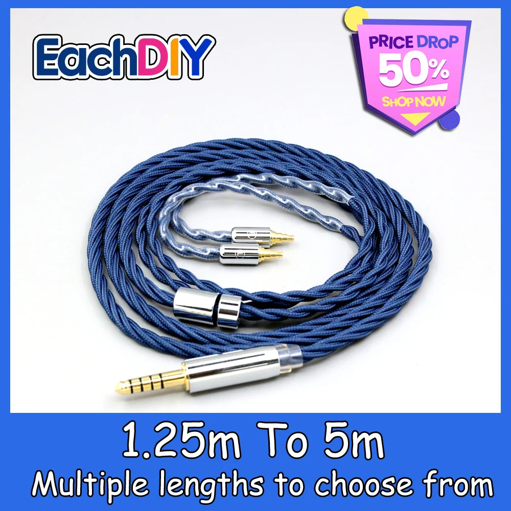 

99% Pure Silver OCC Graphene Alloy Full Sleeved Earphone Cable For Sennheiser IE40 Pro IE40pro 4 core LN008617