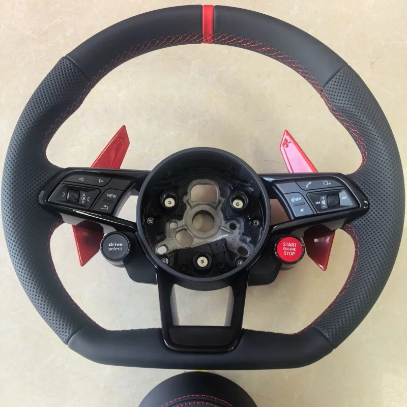 Carbon Customized Fiber Leather Car Steering Wheel For Audi A1 A3 A4 A5 A6 A7 C5 C6 C7 C8 B6 B7 B8 B9 RS5 RS6 S7 Steering Wheel