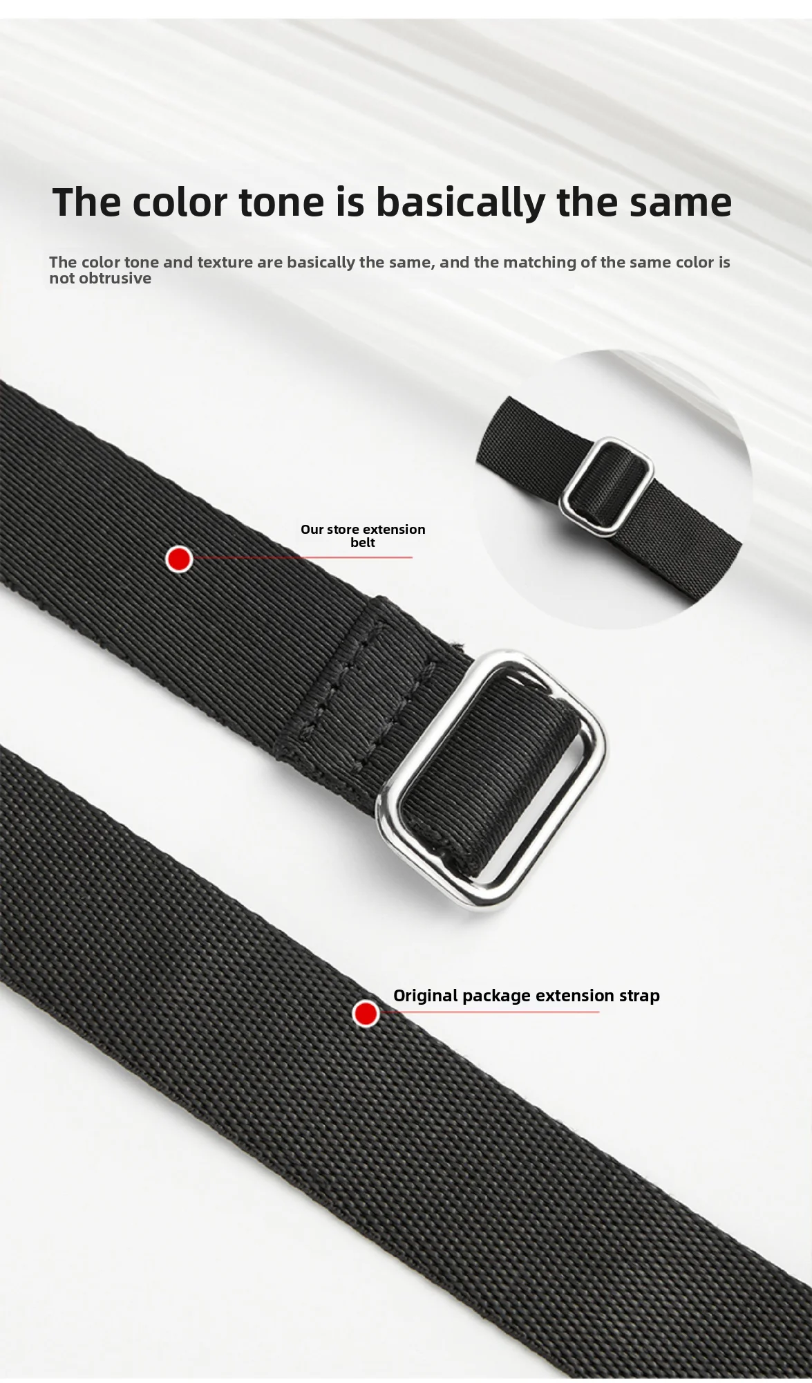 Bag Canvas Shoulder Strap Durable Fashion Buckle Not Easy To Fade Bag Strap Modification Bag Accessories