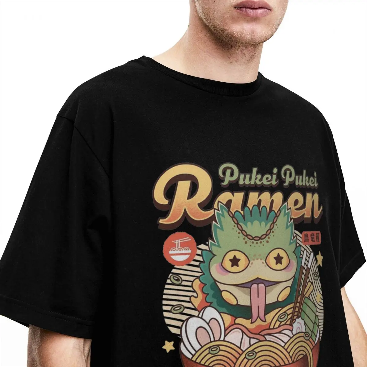 Pukei Pukei Ramen T-Shirt Monster Hunter Game T-Shirts Short Sleeve Y2K Fun Tops Beach Pure Cotton O-Neck Plus Size Top Tees