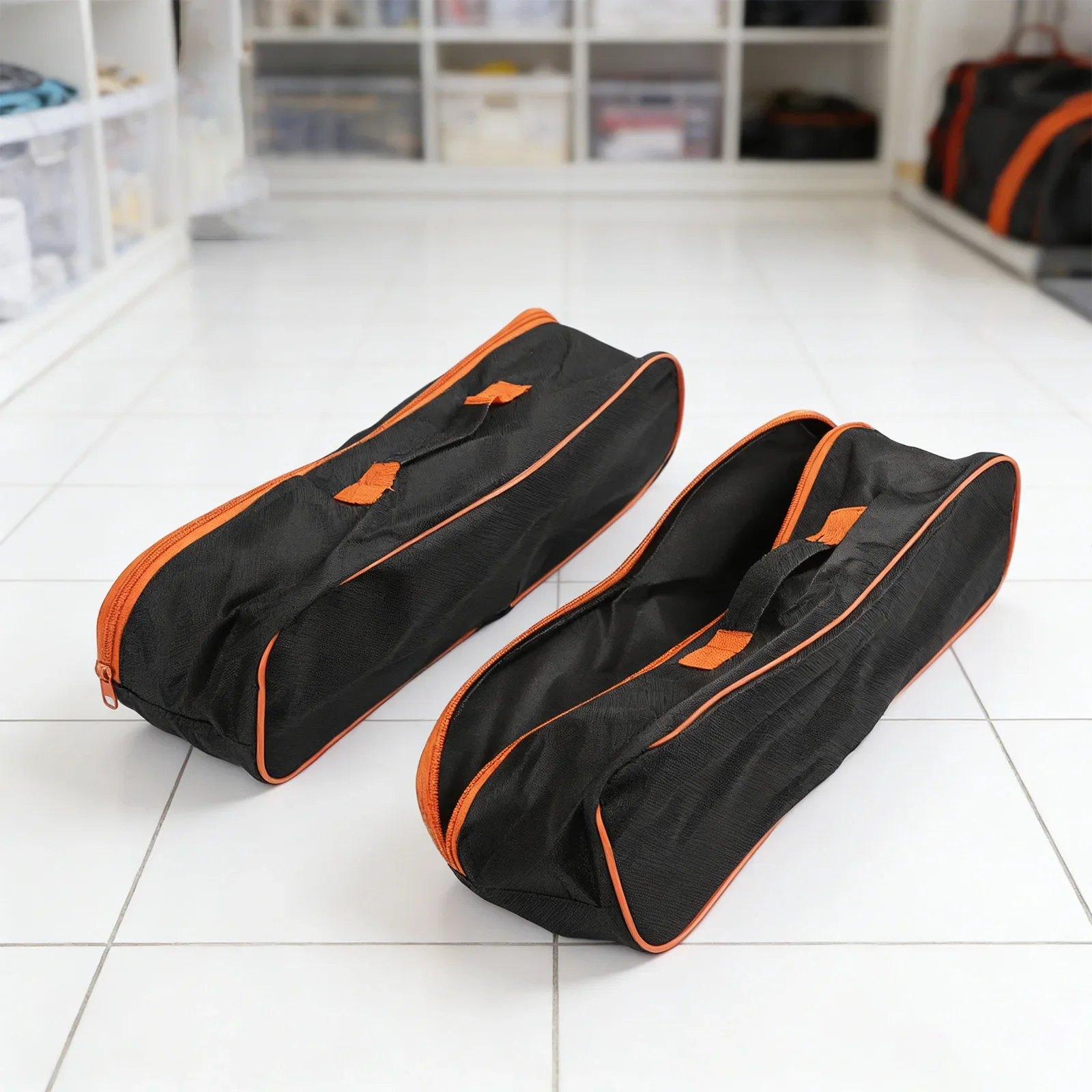 2PCS Wear Resistant Vacuum Cleaner Tool Bag Large Storage Case With Handle And Chain Closure For Workshop Car Trunk Organizer