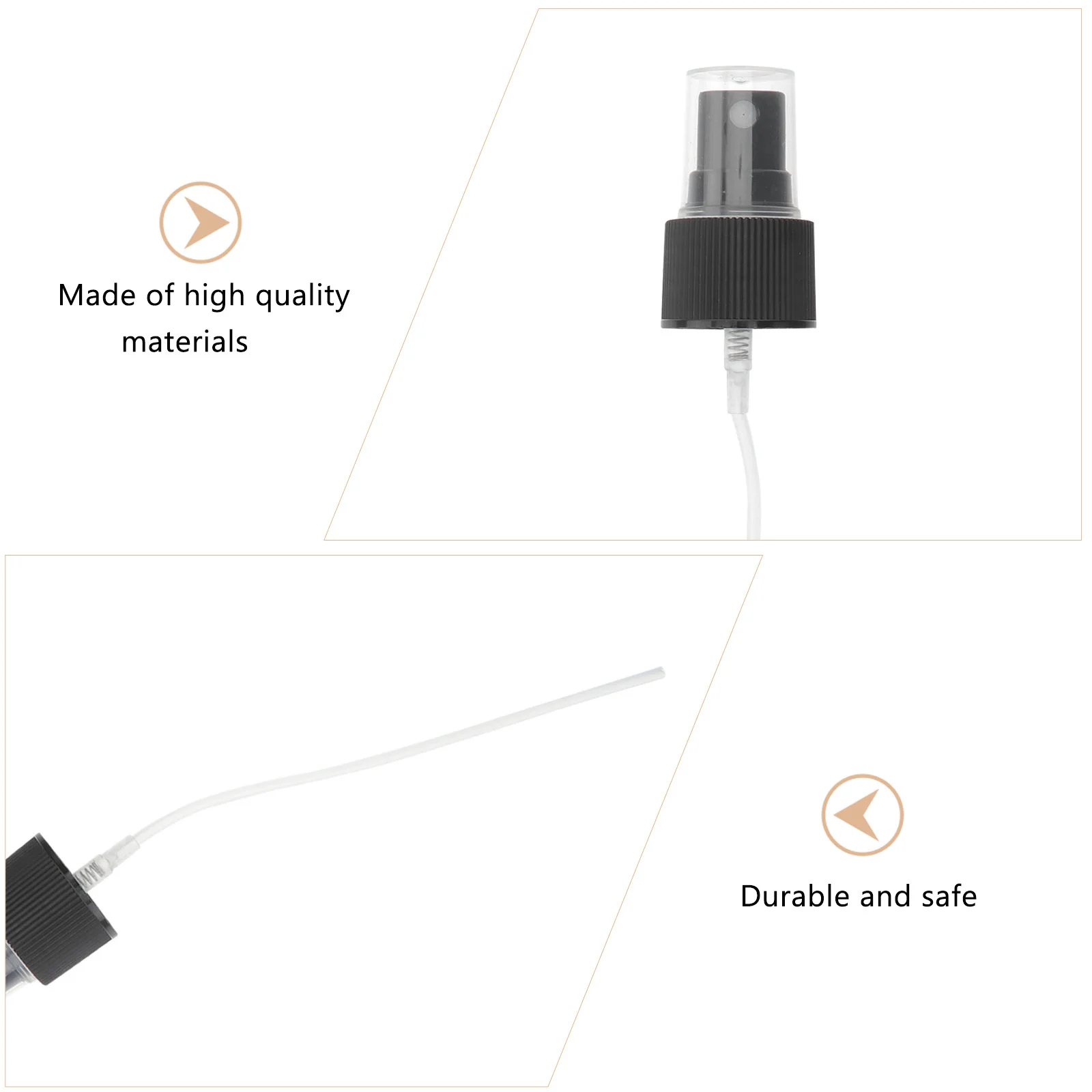 

20Pcs Premium Plastic Spray Nozzle for 24mm Bottles Durable Lightweight Safe for Perfume Body Spray DIY Mist Accessories