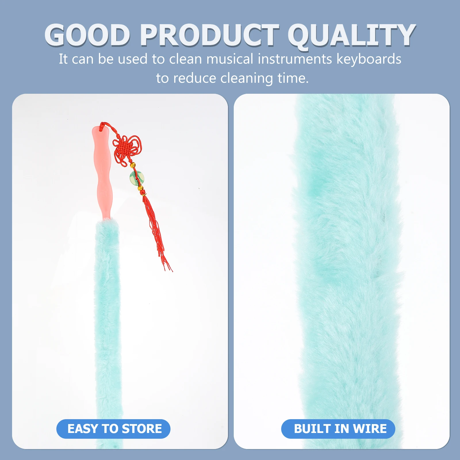 

Guzheng Cleaning Brush Brushes Stringed Instrument Dust for Extended Fleece Dusting
