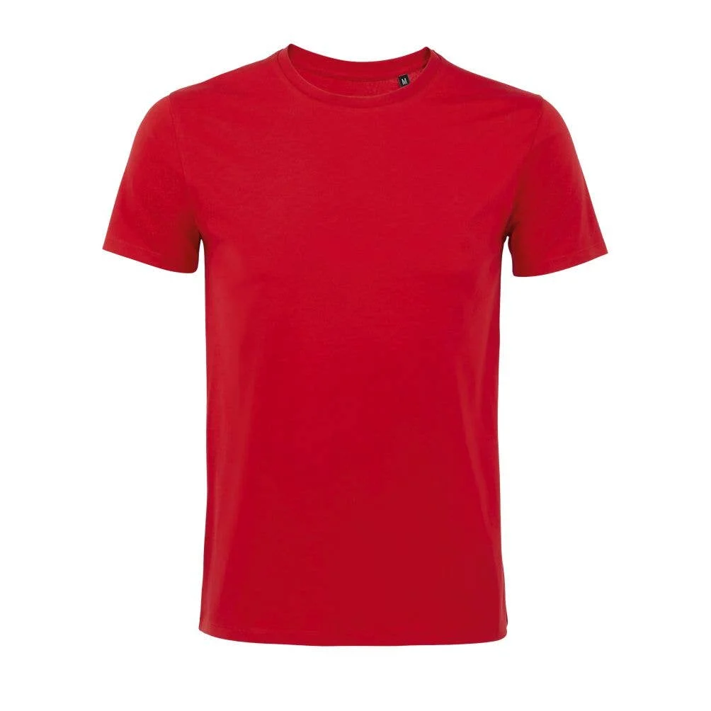 MEN's MARTIN T-shirt MEN short sleeve round neck size = S.COLOR = Red