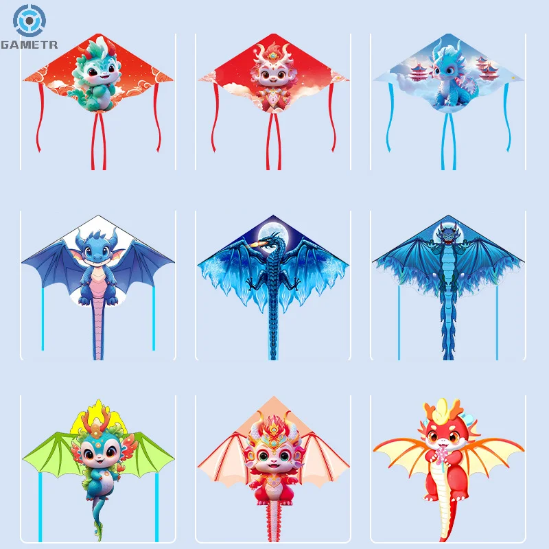 어린이 및 성인용 대형 드래곤 연, 날기 쉬운 대형 드래곤 연, 야외 장난감