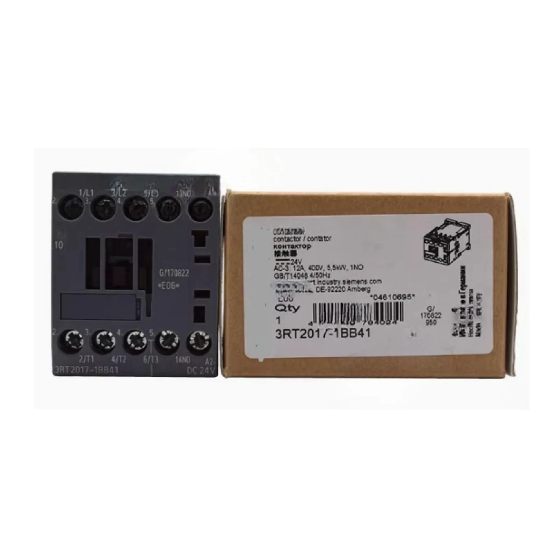 

Новый оригинальный контактор 3RT2015-2BB41
