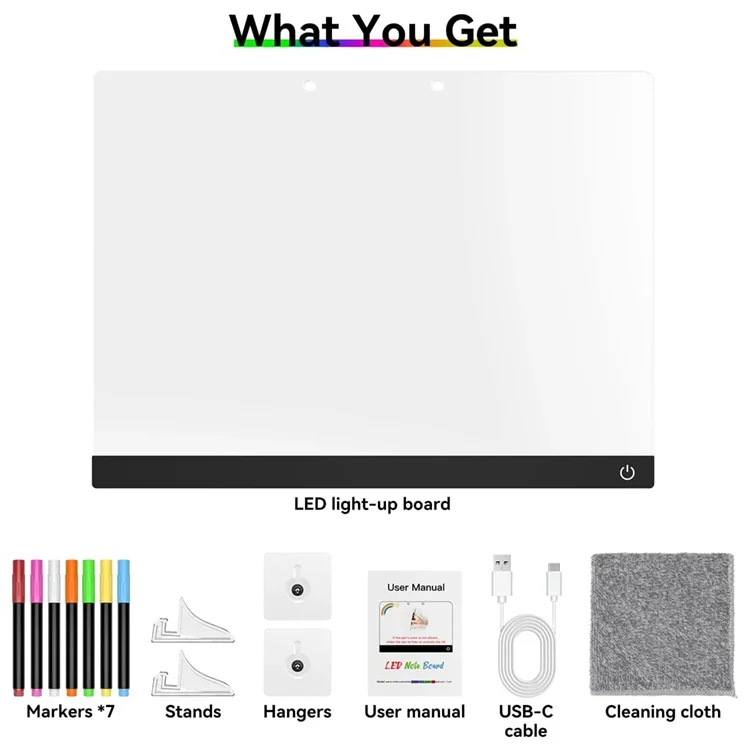Model E12 Luminous Neon Drawing Board ABS+PC Material Safe Electronic Toy for Kids Children CE FCC Certified Perfect Gift for To
