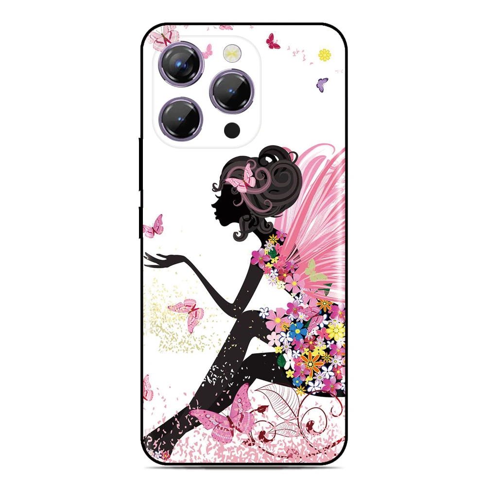 Butterfly Girl Cover For ZTE Blade V70 V60 V50 Design 4G 5G V9 V10 V30 V40 Vita V2020 V41 Smart Nubia Z40s Z40 Pro Phone Case