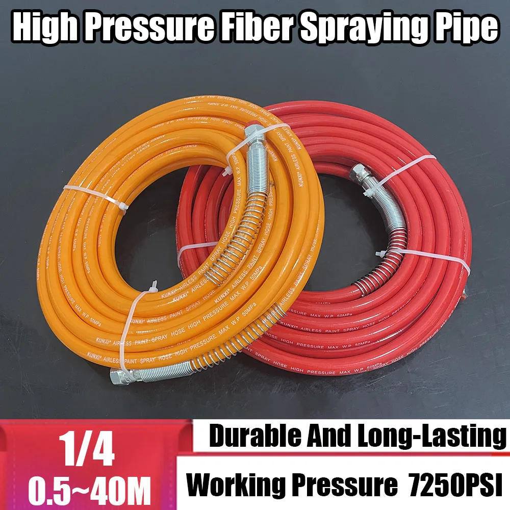 

0.5-40M High-Quality High-Pressure Airless Spraying Hose, Working Pressure 5800PSI~7250PSI, Suitable For Spraying Machines