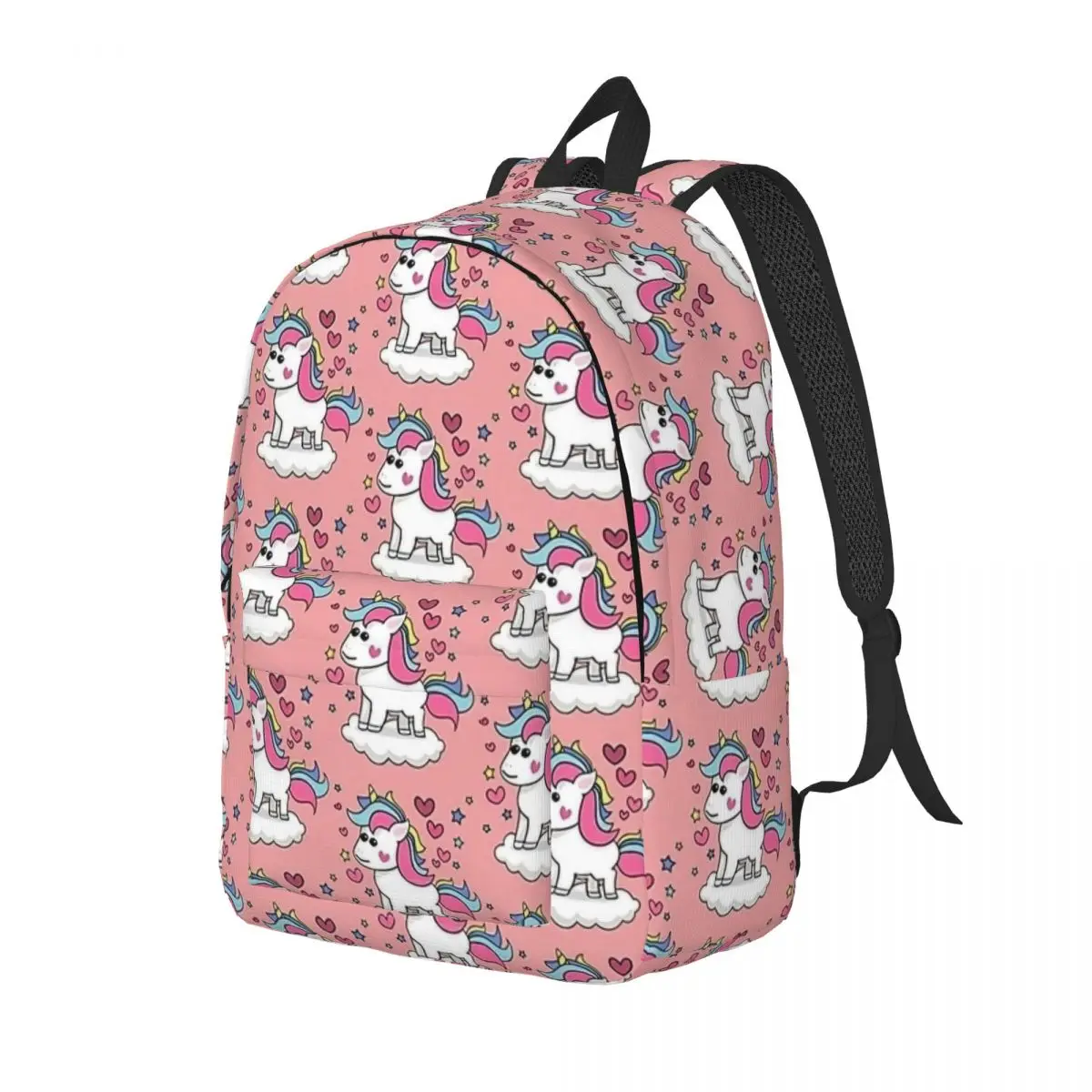 Unicorn Lover Backpack para pré-escolar, estudante da escola primária, colorido Art Cartoon Book Bags, menino, menina, Kids Daypack, ao ar livre, bonito