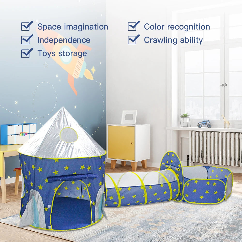 Wigwam Tentes pliantes portables pour enfants, tipi pour enfants, maison de jeu pour bébé, grand château de princesse rose pour filles, décor de chambre d'enfant