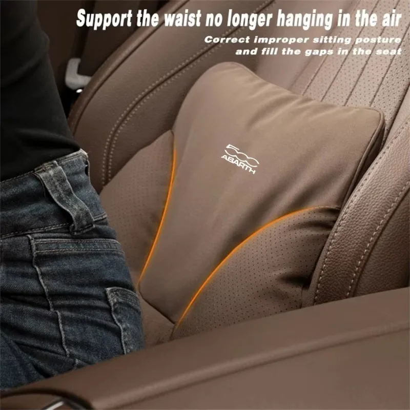 Car Seat Headrest Lumbar Back Support Pad Soft Breathable Car Neck Pillow Support For Nissan 350Z NISMO 350Z Roadster Touring