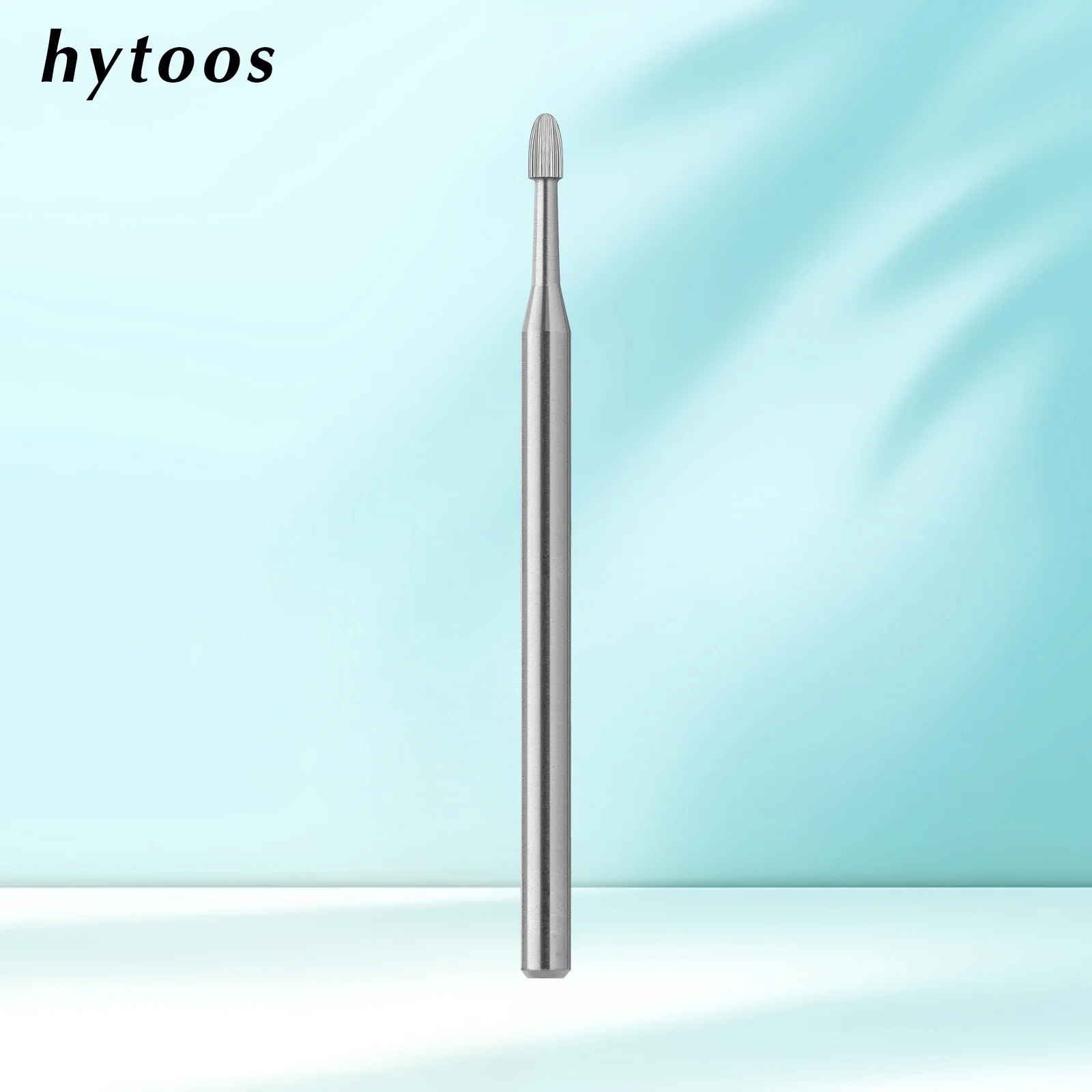 HYTOOS Tungsten Carbide Cuticle Clean Nail Drill Bits 2 Way Open Cuticle Pocket Tool Manicure Pedicure Salon Tool