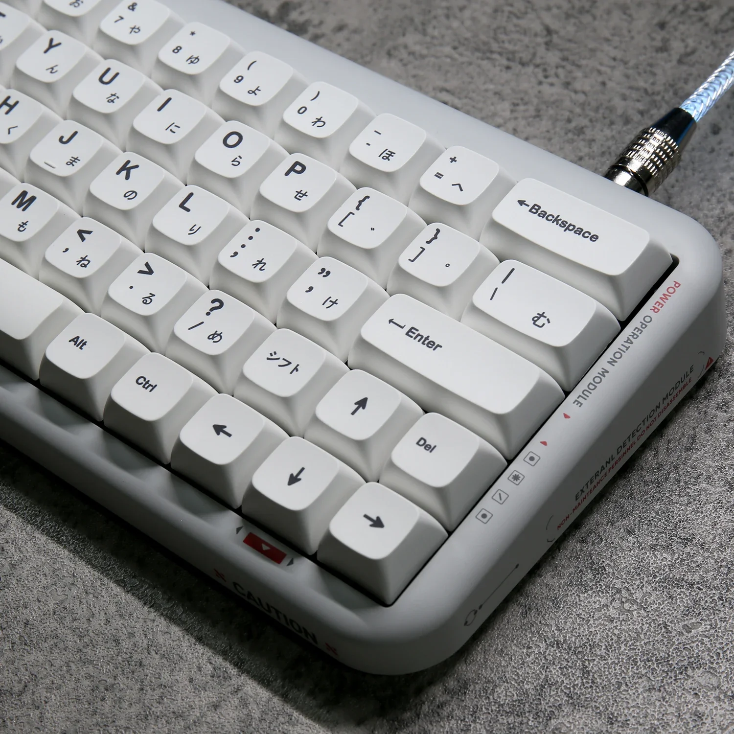 Minimalist white keycaps xda height pbt sublimation 135 pcs simple Japanese 61/68/84/87/98/104