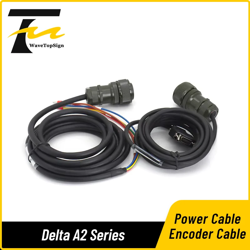 High Power Servo Motor Encoder Cable ASD-A2EN1003 ASD-A2EN1005 Power Cable ASD-A2PW1003 ASD-A2PW1005 for Delta A2 Series