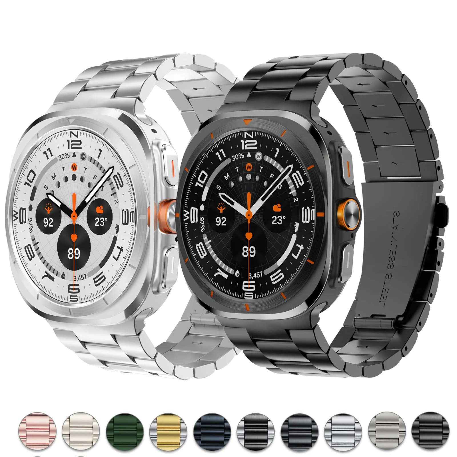 Stainless Steel Strap For Samsung Galaxy Watch 8 classic 46mm Metal Watchband Bracelet Correa For Samsung Watch 8 40mm 44mm band