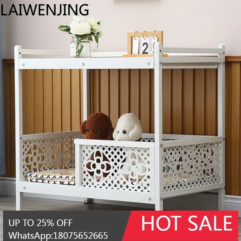 HLZ Double Layer Dog  Bunk Bed Two-layer Dog House Bunk Bed Two-layer Iron Integrated Dog Bed