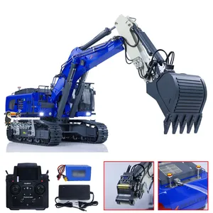 RTR Upgraded 1/14 Kabolite K970 100S Pro RC Hydraulic Excavator Metal Construction Vehicle Digger Truck Smoking Unit Toy TH23387