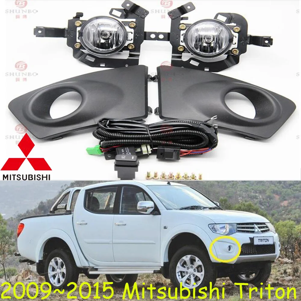 

car bumper headlight for Mitsubishi Triton daytime light 2009y DRL car accessories LED headlamp Triton fog light