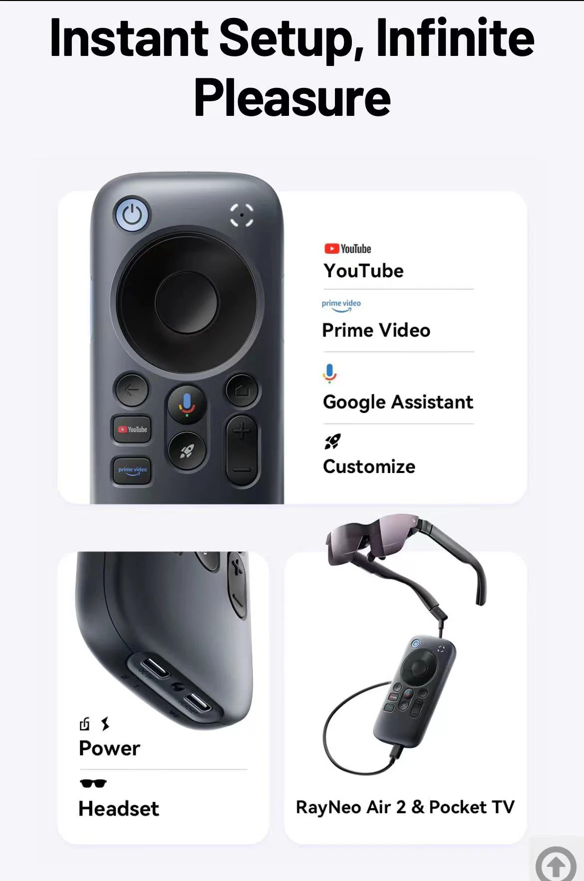 TCL RayNeo Pocket TV / TV Pro Smart-Brillen-Zubehör, Basisstation-Adapter für RayNeo Air 3/Air Plus/Air2/Air2 S/X2 AR-Brillen – Detail 15