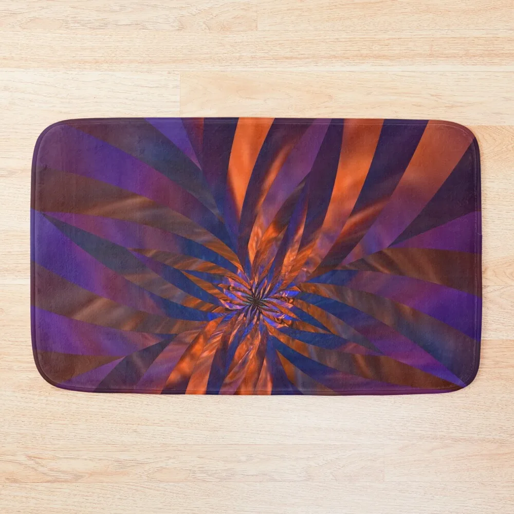 

Abstract in Orange and Purple Bath Mat Carpet Rug Absorbent Carpet For Bathroom Mat