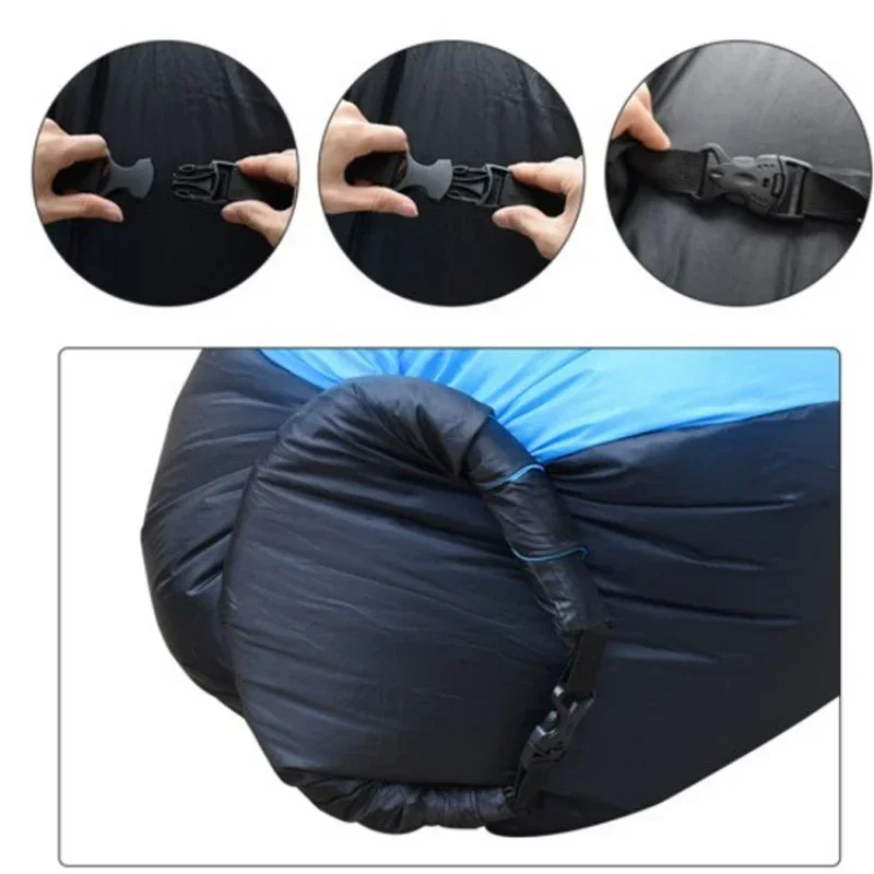 Trend Outdoor Products Fast Infaltable Air Sofa Bed Good Quality Sleeping Bag Inflatable Air Bag Lazy Bag Beach Sofa 240*70cm