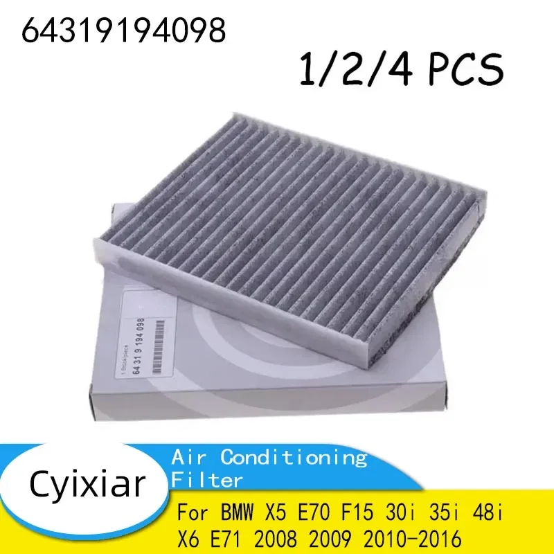 64319194098 for BMW X5 E70 F15 30i 35i 48i X6 E71 2008 2009 2010-2016 Air Conditioner Air Filter 64319-194098