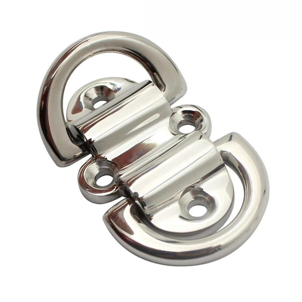 

Нержавеющая сталь 316, 6 мм, двойное D-образное кольцо, складная накладка для крепления глаз, зажим для яхты, моторная лодка, грузовик, польская лодка, морская лодка