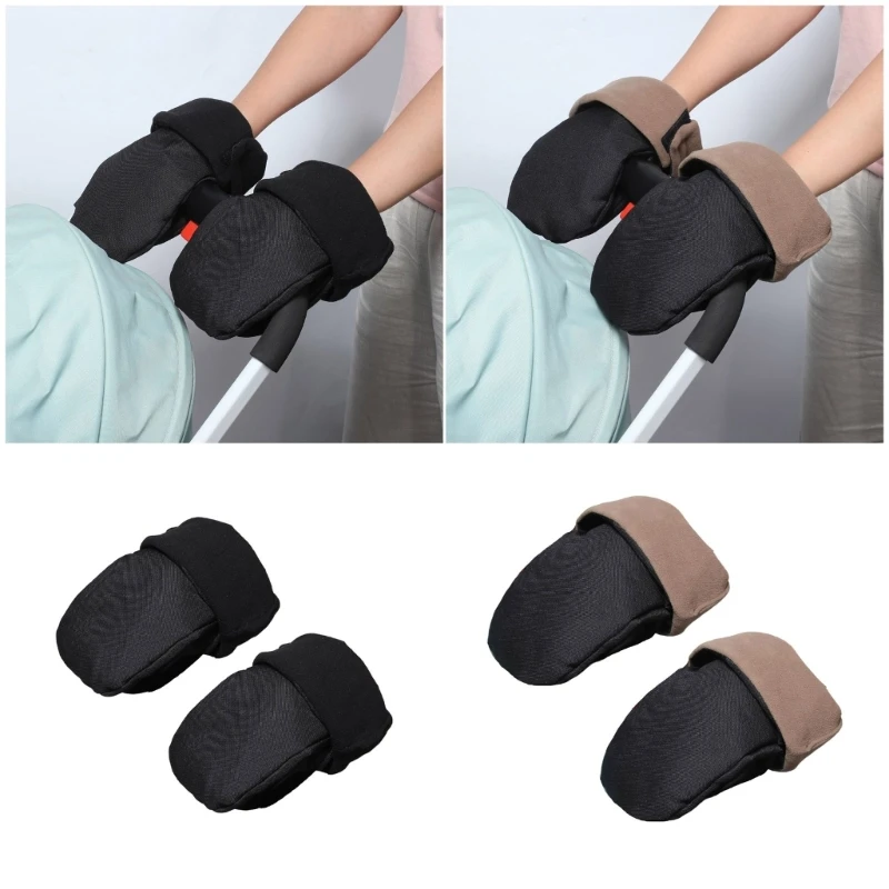 

J15U Windproof Carriage Hand Protectors Soft Fleece Heating Guards For Parents Winter Trip