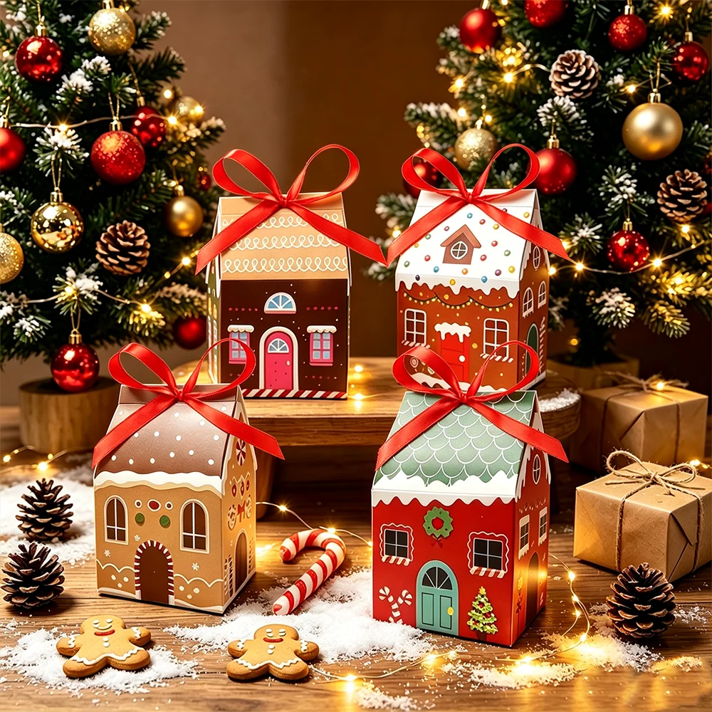 Event Party Box - 24 stuks Kerst-adventskalender cadeaudozen in huisvorm,