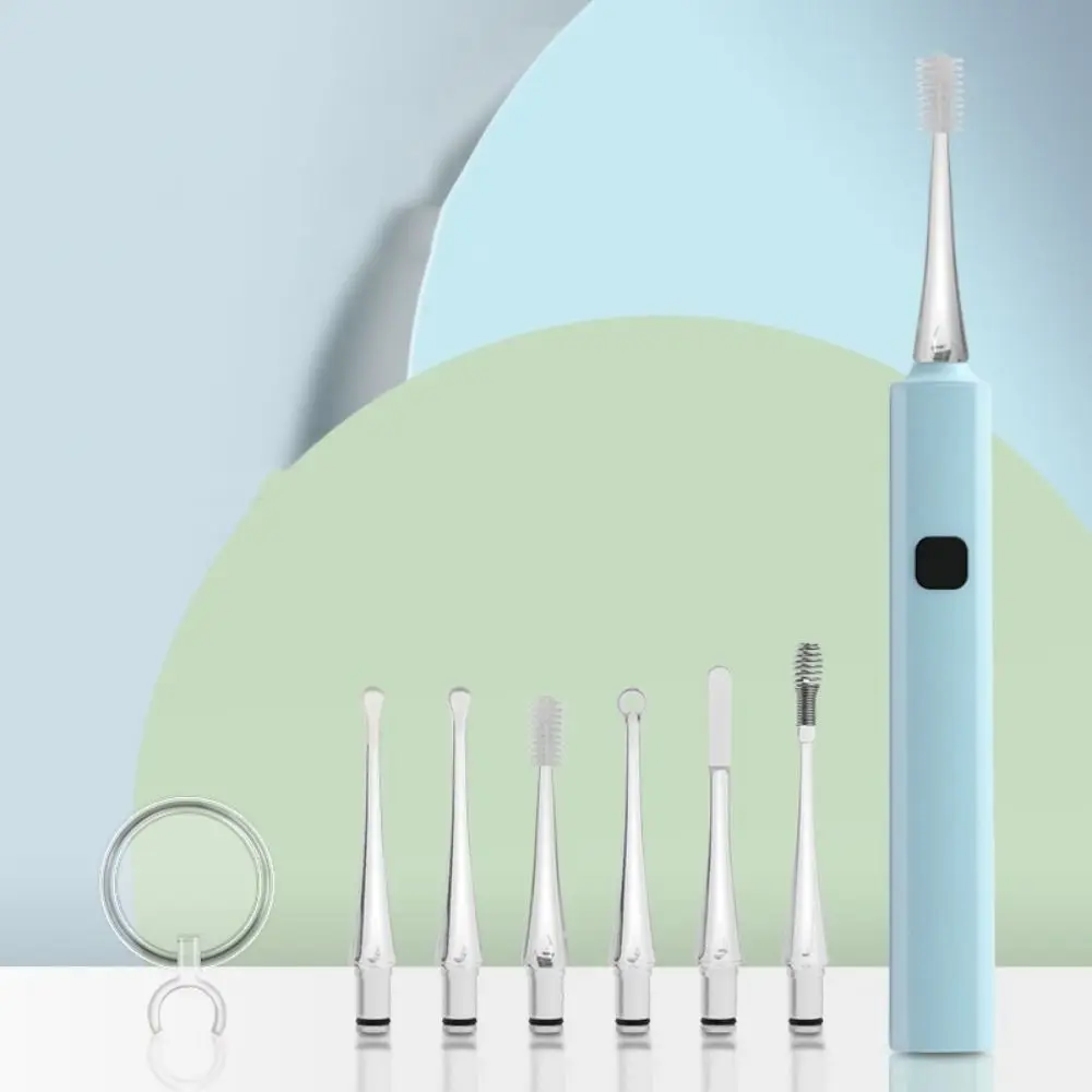 LED Light Baby Ear Cleaner USB Charging Soft Luminous Ear Spoon Set with Magnifying 360 Degree Rotating Luminous Ear Curette