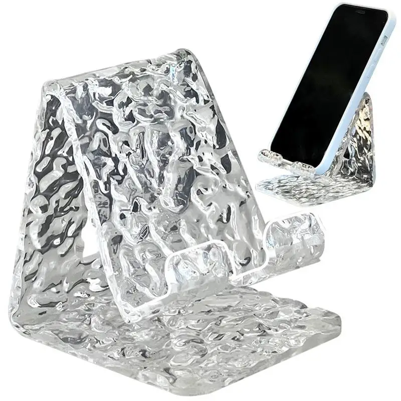 Acrylic Cell Phone Stand Storage Organizer Tablet Mobile Phone Support Bracket Comfortable Exquisite Decorative Cellphone Dock
