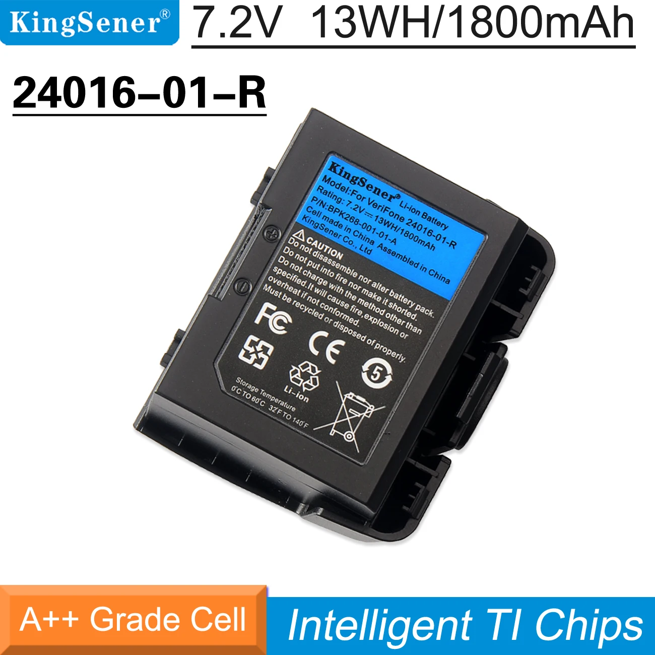 KingSener  7.2V 1800mAh 24016-01-R POS Battery for VeriFone VX670 VX680 24016-01-R Wireless Terminal ATM Machine