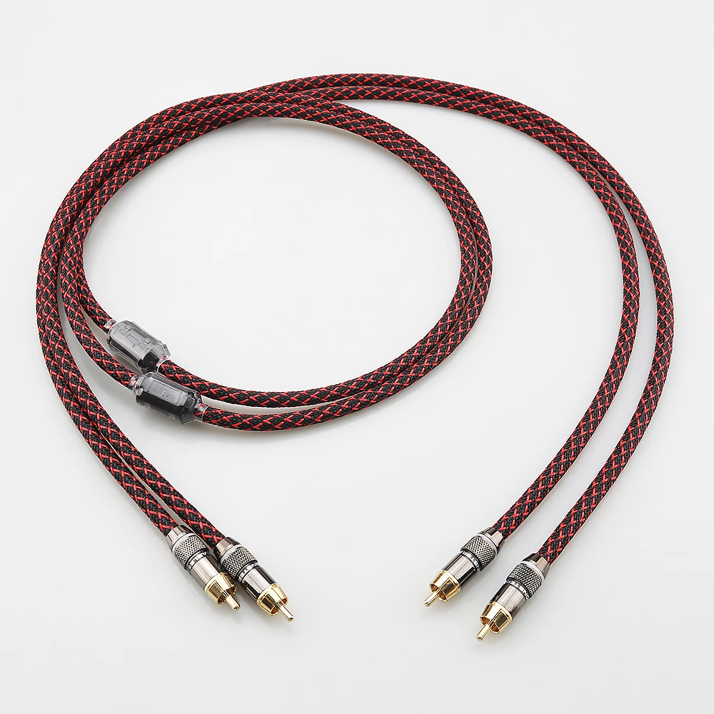 HIFI Stereo Pair RCA Cable High-performance Premium Audio rca to rca cord 0.5-5m
