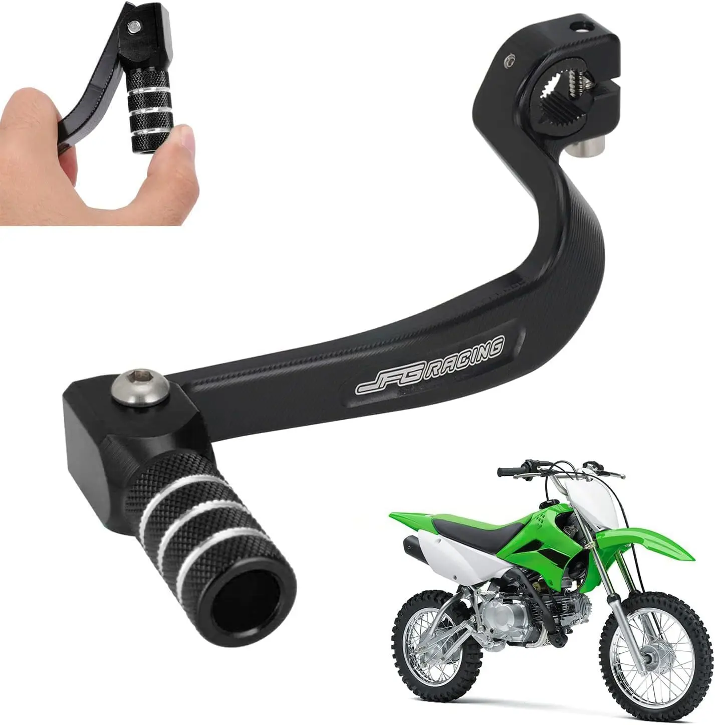 

Motorcycle Gear Shifter Folding Shift Lever CNC for KLX 110 KLX110 KLX110L KLX110R 2010-2023 Dirt Pit Bike Black