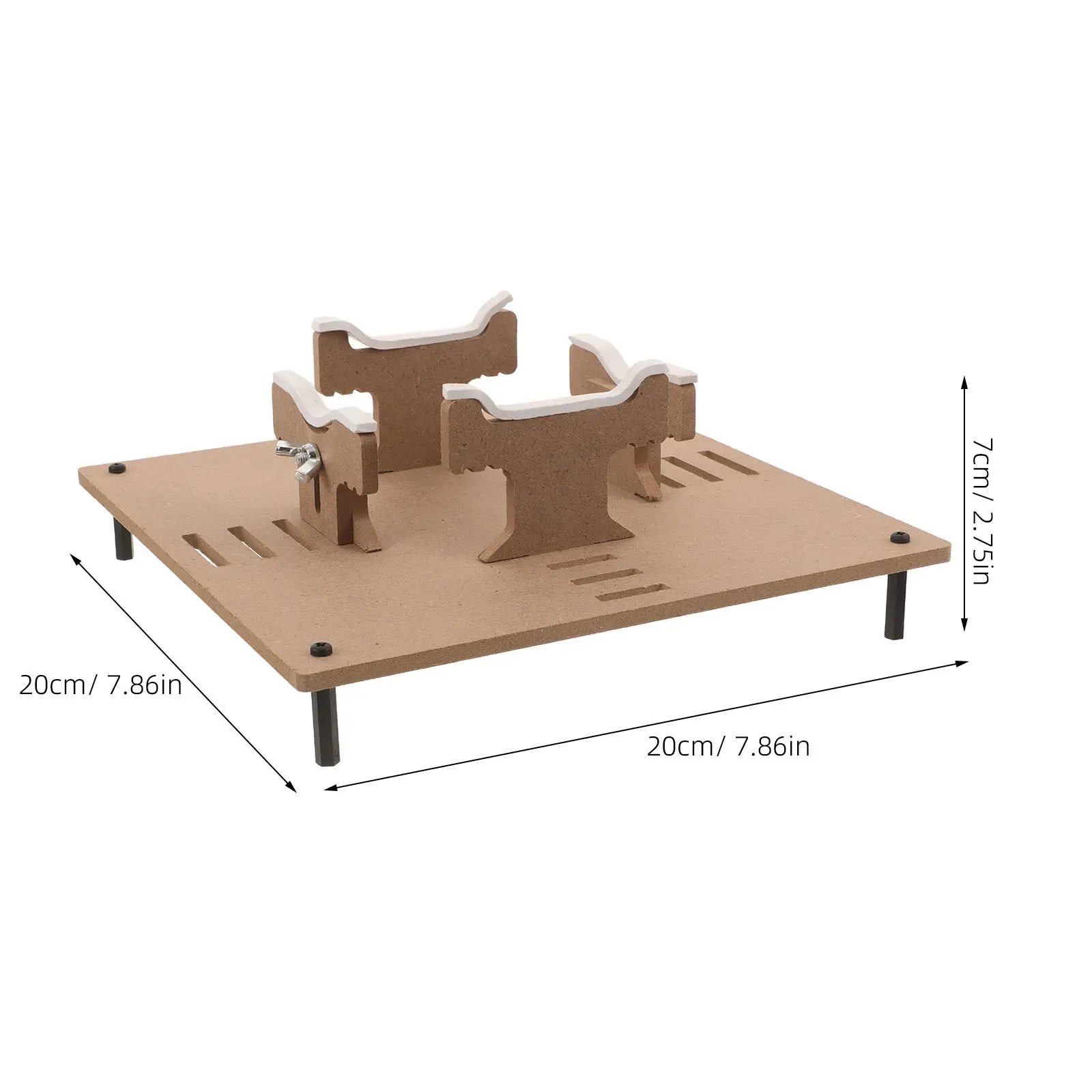 Aircraft Painting Stand Workbench Vise Adjustable 7.87x2.76in Airbrush Holder for Scale Plane Ship Building Jig Hobby Detailing