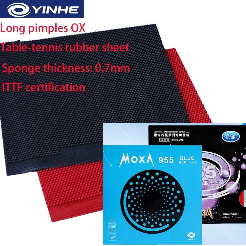 Оригинальный YINHE 955, зеленый, синий Pips, длинная галактика, настольный теннис, резиновый лист OX YINHE, резиновая губка для пинг-понга, 0,7 мм Оригинальный YINHE 955, зеленый, синий Pips, длинная галактика, настольный теннис, резиновый лист OX YINHE, резиновая губка для пинг-понга, 0,7 мм