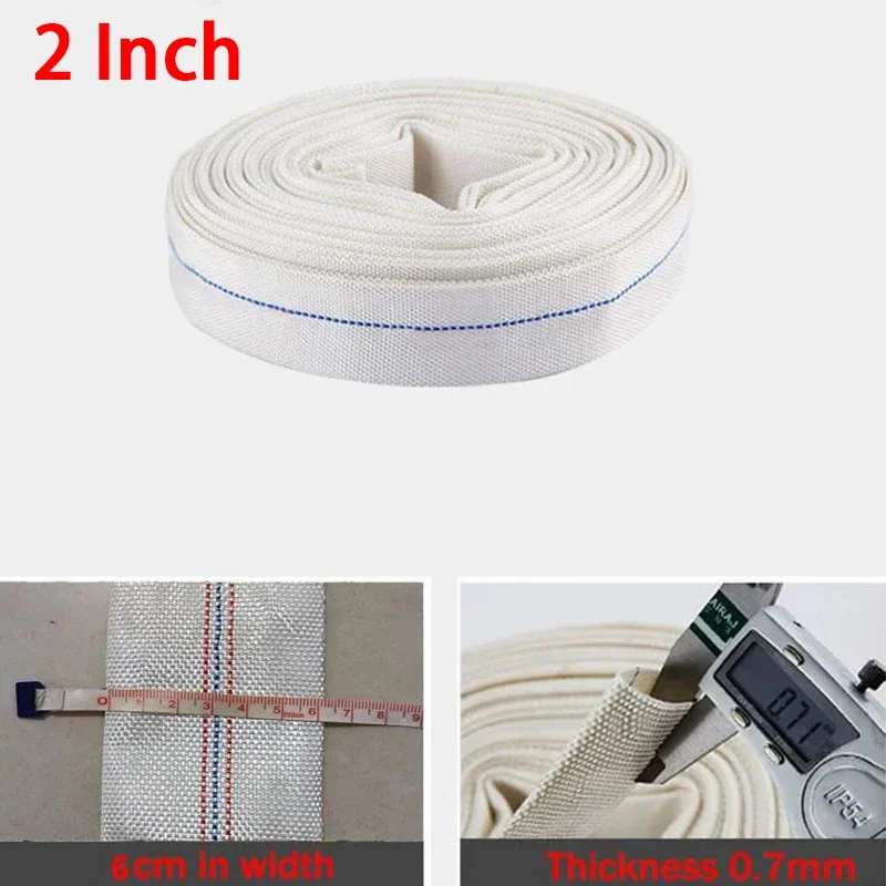 2inch 50mm High Pressure Water Hose Garden Irrigation Watering Hose Antifreeze Canvas Fire-Protection Hose