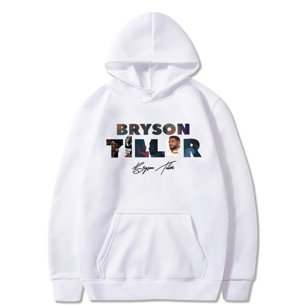 Rapper Bryson Tiller Music Album Cover Graphic Hoodie Men Women Hip Hop Oversized Streetwear Male Vintage Fleece Cotton Hoodies