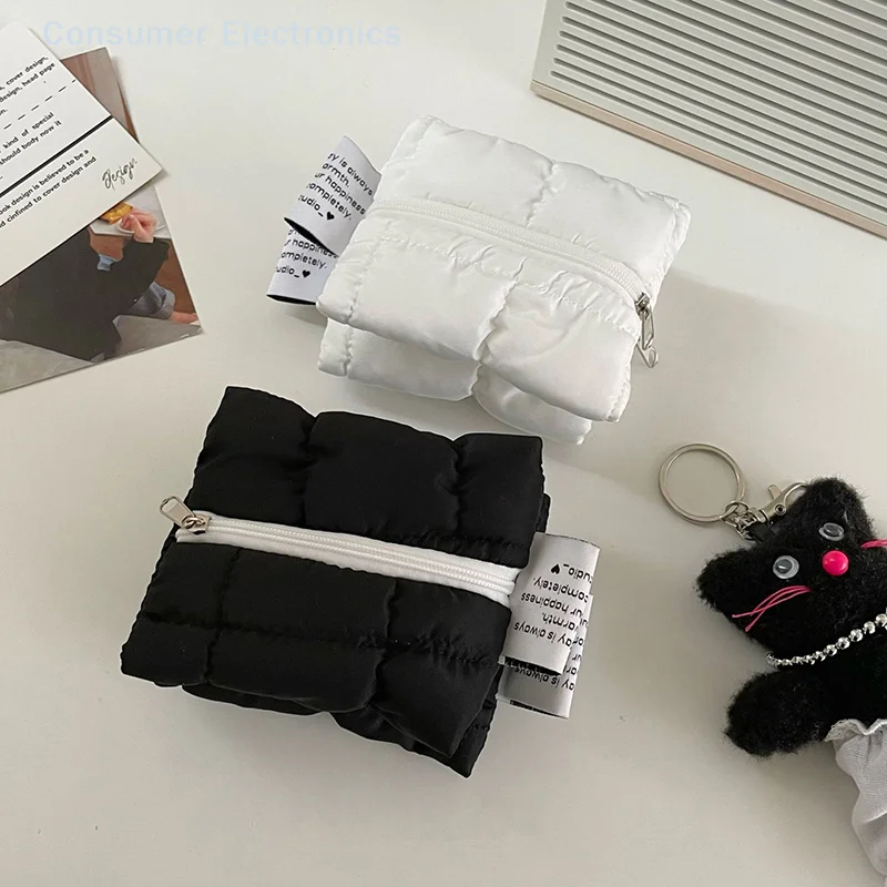 Korean Ins Cloud Coin Purse Cute Portable Small Wallet Solid Color Money Change Pouch Zipper Cosmetic Bag For Girls Gifts