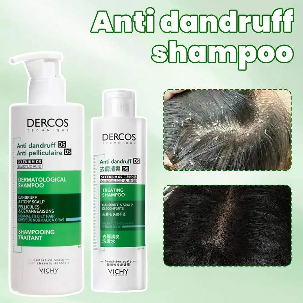 DERCOS champú anticaspa y purificación Control de aceite, alivio de la picazón, eliminación de caspa y prevención del acné cuidado del cuero cabelludo