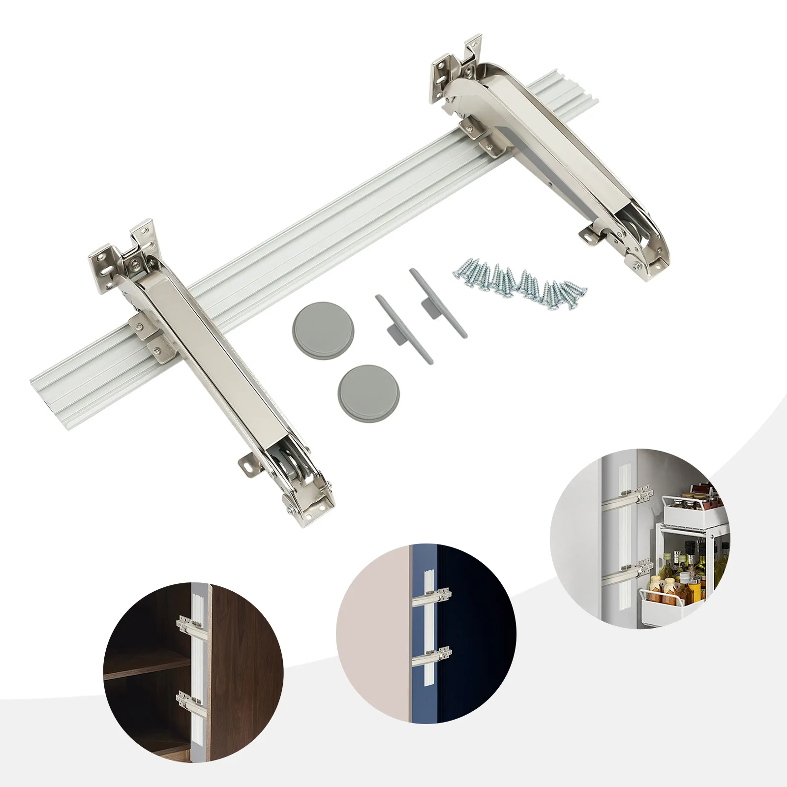 Türscharnier-Set mit seitlicher Öffnung, robuste Türscharniere, Schranktürscharnier-Set