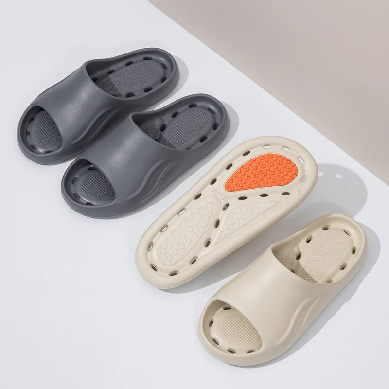 EVA Bathroom Slippers Unisex Non Slip Soft Thick Sole Water Drain Shower Pool Indoor Outdoor Beach Summer cloud Home Sandals