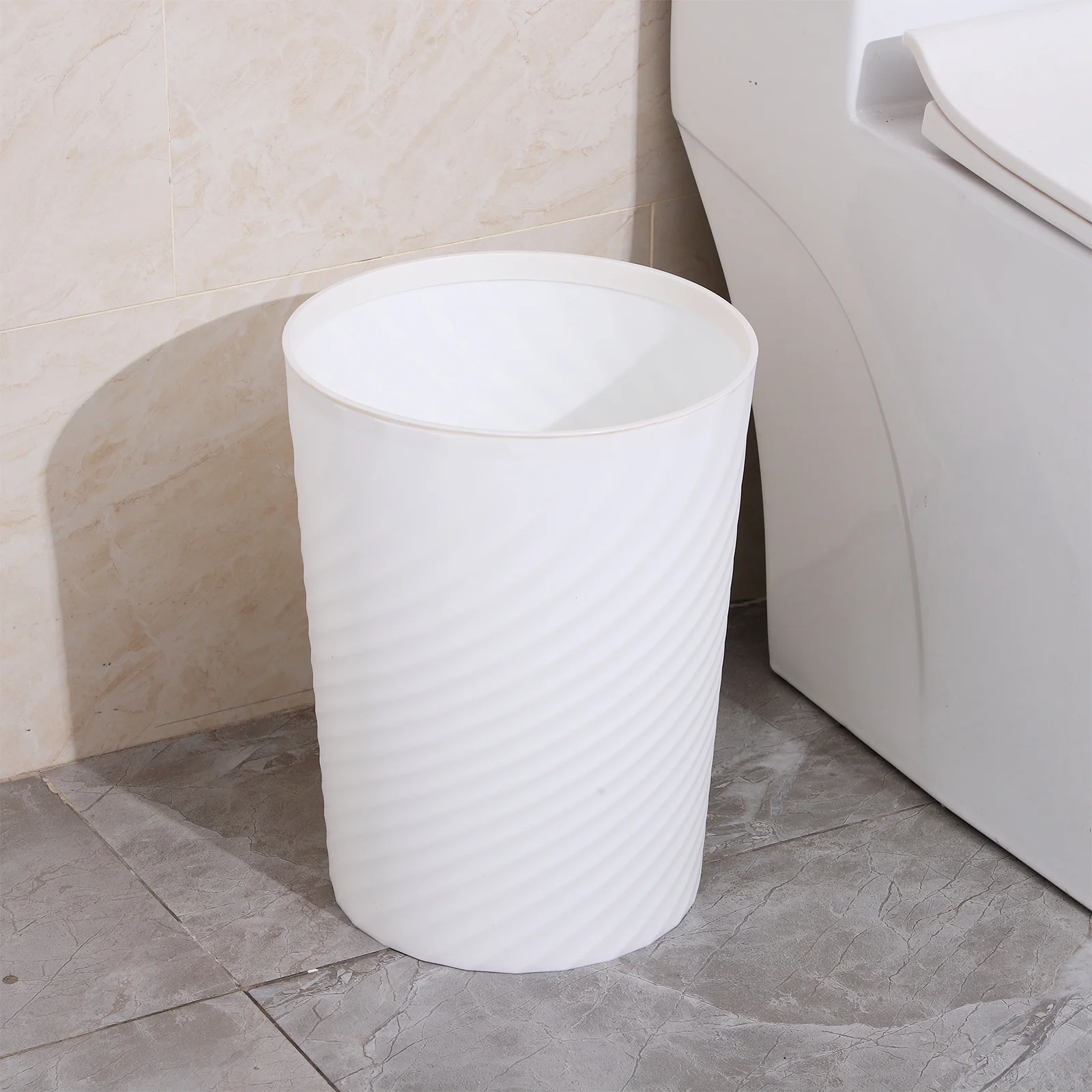 Cubo de basura de cocina de gran capacidad de 12L, cubo de almacenamiento de residuos para el hogar, cubo de basura de plástico moderno para dormitorio y baño