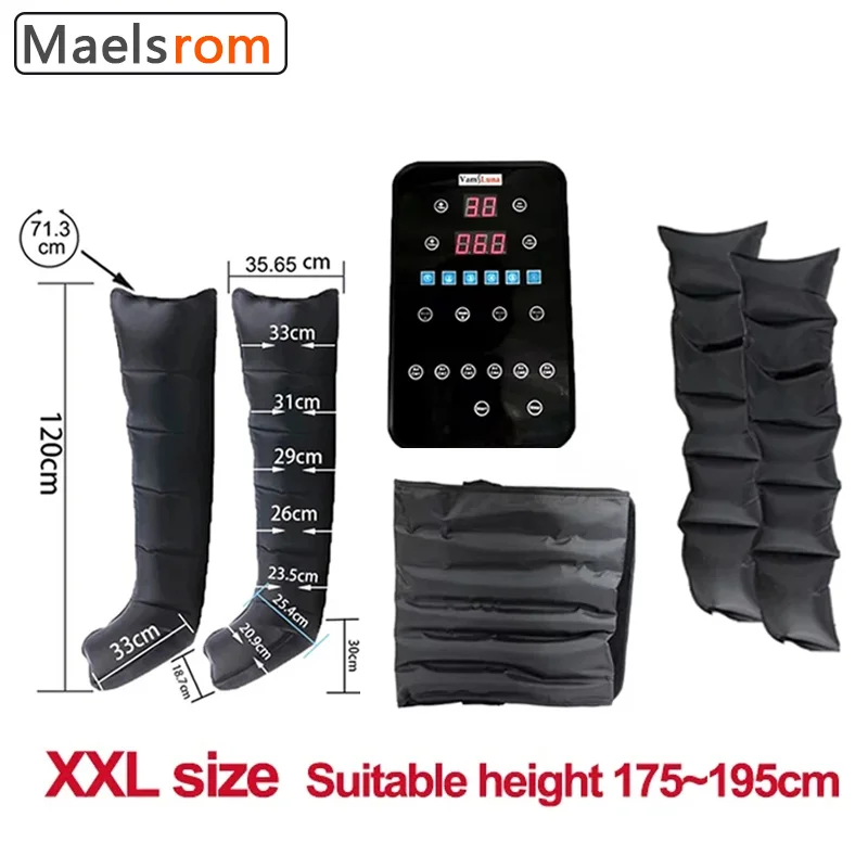 XXL Air Compression Leg Massage Whole-Body Lymphatic Drainage 6 Airbag LargeSized Pneumatic Boots Massage Rehabilitation System