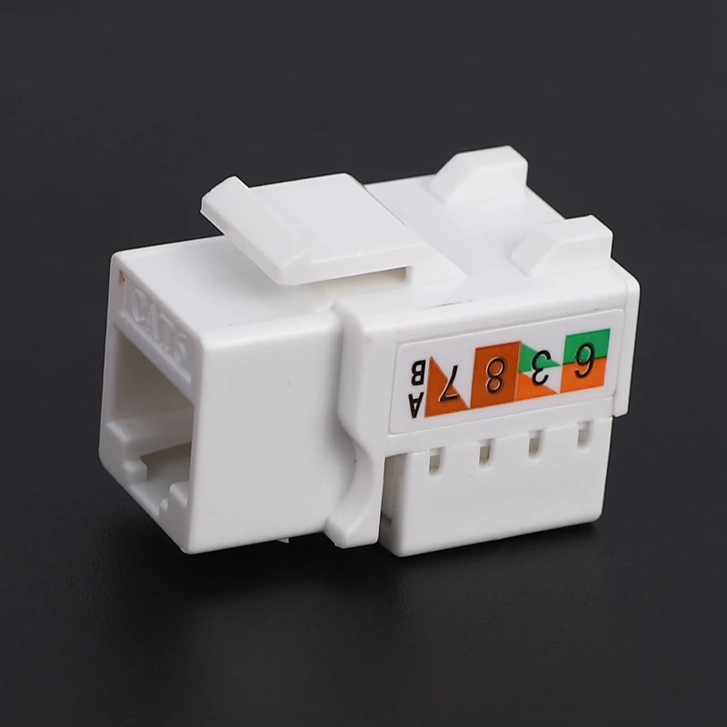 50ชิ้น Cat6ทั่วไปแจ็ค RJ45แบบกดลงโมดูลอีเธอร์เน็ต Coupler