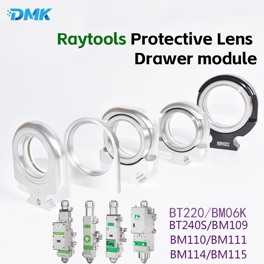 Raytools Laser Protective Lens Drawer Module 24.9x1.5 Lens With Holder 27.9x4.1 Bracket For Cutting Head BM110/111/114/06K BT240