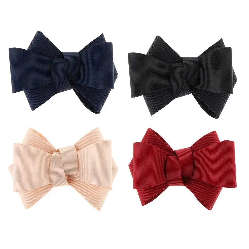 Stylish Bowknot Shoe Charm Canvas Ribbon Bow Buckle Ornaments for Women's Shoes Bags Scarf Decoration